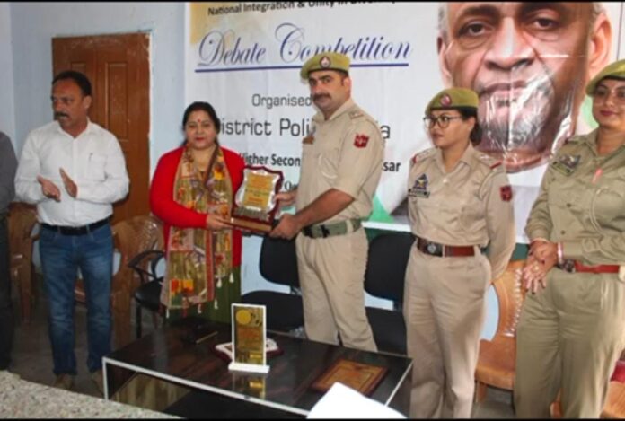 Debate competition at Police Station Assar honoring Sardar Patel