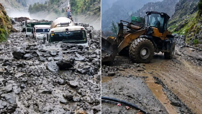 Rescue efforts following cloudburst at Kwar Hydroelectric Project