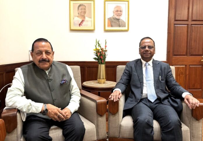 Chairman of CAT Justice Ranjit Vasantrao More and Dr Jitendra Singh