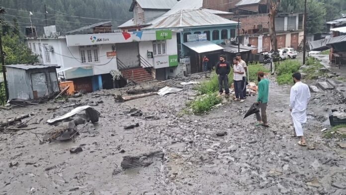Cloudburst damage in Kishtwar and waterlogging in Shopian