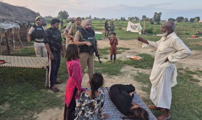 Police and BSF conducting operation near Jammu border